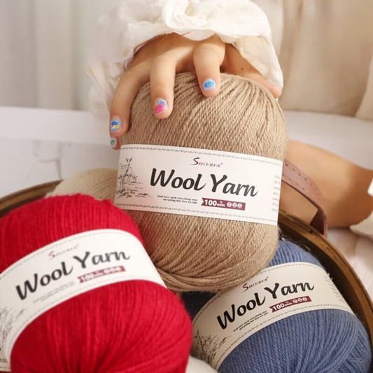 "Premium Wool" - Natūralios vilnos siūlų rinkinys