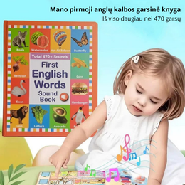 Pirmieji anglų kalbos žodžiai – garsinė knyga