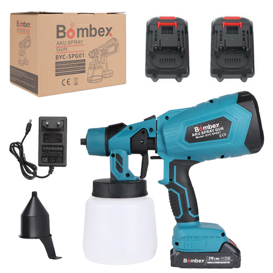 Akumuliatorinis dažų purkštuvas (Komplektas)