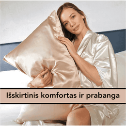 Naturalūs šilkiniai pagalvių užvalkalai