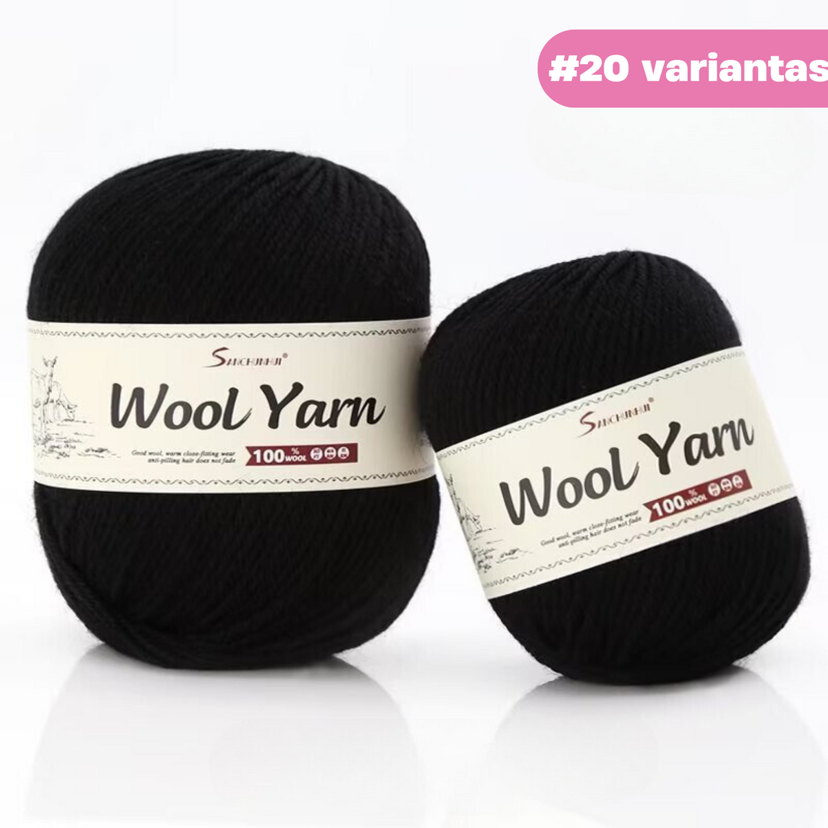 "Premium Wool" - Natūralios vilnos siūlų rinkinys