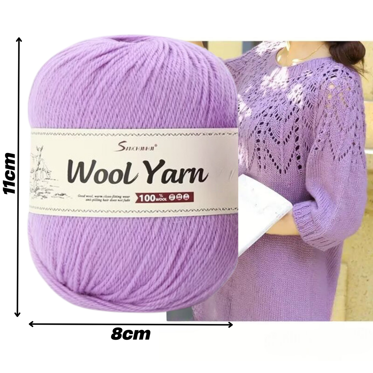 "Premium Wool" - Natūralios vilnos siūlų rinkinys