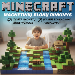 Minecraft magnetinių blokų rinkinys