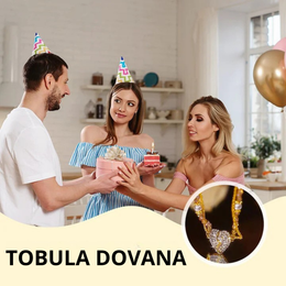 Magnetinis kaklo papuošalas su dviem sujungiamomis širdimis
