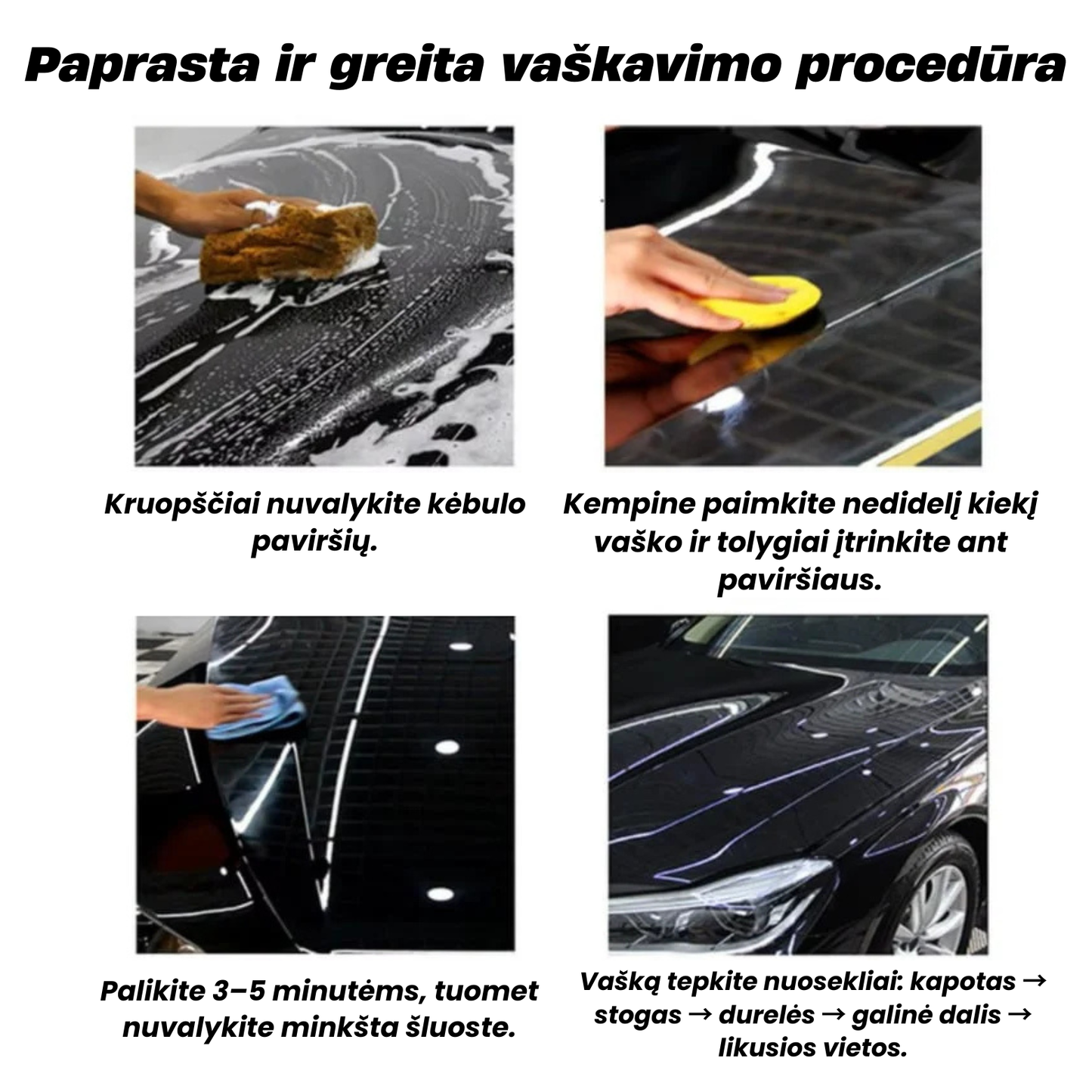 Automobilio keraminis apsauginis vaškas