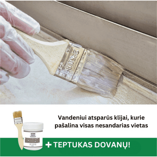 Vandeniui atsparių sandarinimo klijų rinkinys