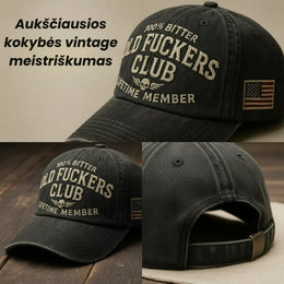„Bitter Club“ Vintage Stiliaus Kepurė