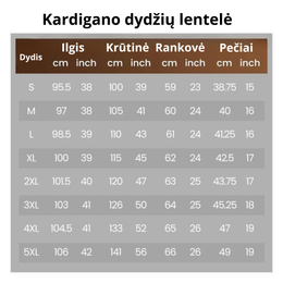 Moteriškas 3 dalių komplektas su ilgu kardiganu, topu ir kelnėmis