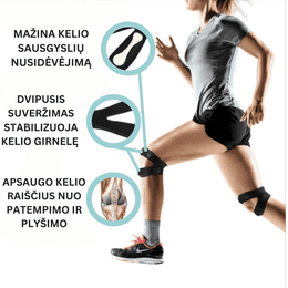 Specialus įtvaras kelio skausmams malšinti