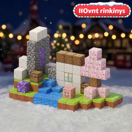 Minecraft magnetinių blokų rinkinys