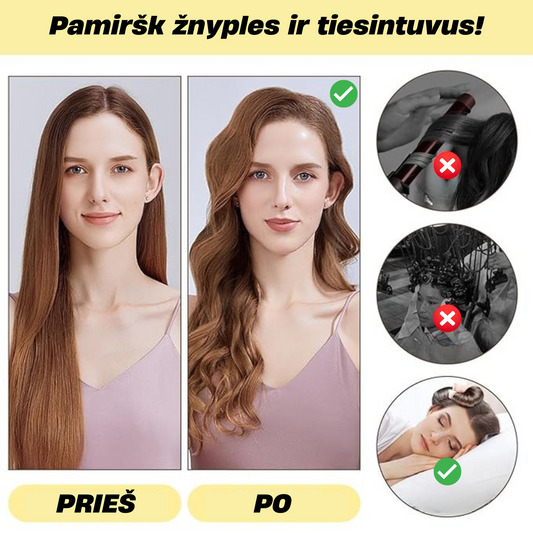 Heatless Curl™ | Plaukų garbanojimo rinkinys + dovana