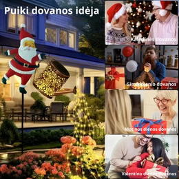 Šviečianti Kalėdinė dekoracija kiemui