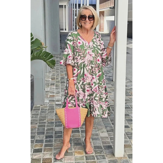 Madinga medvilnės/lino suknelė