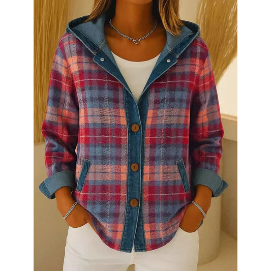 Laisvo stiliaus moteriškas džinsinis bliuzonas