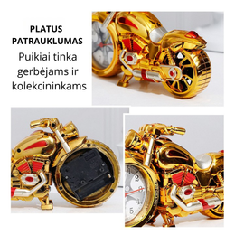 Motociklo formos žadintuvas – laikrodis