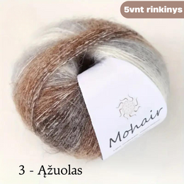 Moherio mezgimo siūlų rinkinys