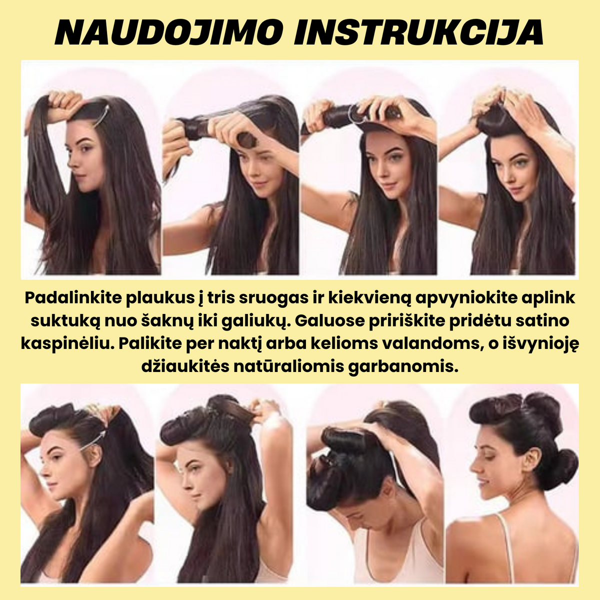 Heatless Curl™ | Plaukų garbanojimo rinkinys + dovana