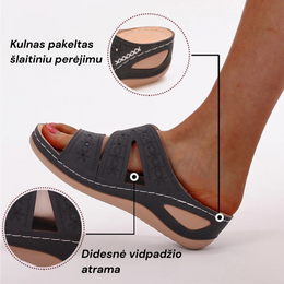 Florvia™ | Gėlių puošti ortopediniai sandalai