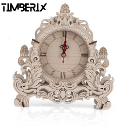 Timberix™ | 3D Medinis Konstruktorius - Laikrodis