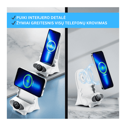 Magnetinis greito įkrovimo telefono laikiklis