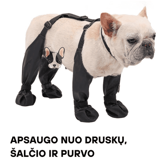 Neperšlampamos šunų pėdų apsaugos