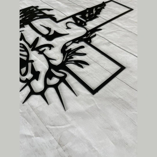 Dekoracija su Jėzaus atvaizdu