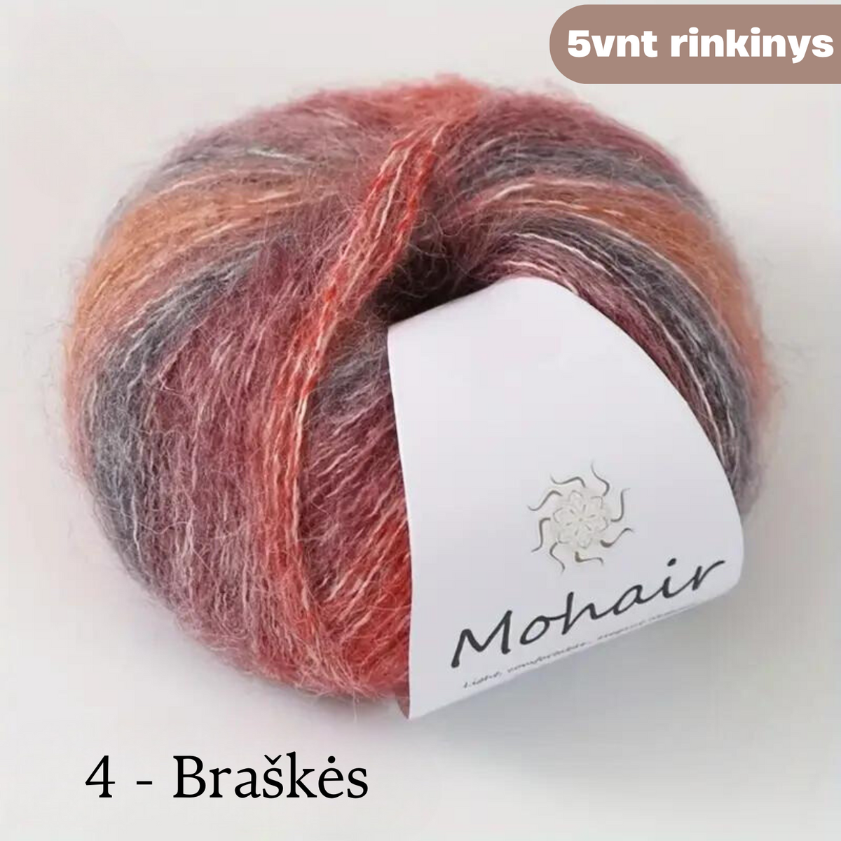 Moherio mezgimo siūlų rinkinys
