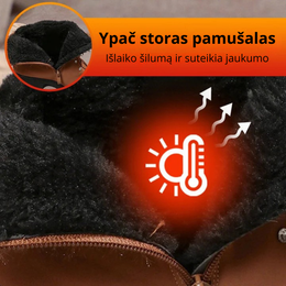 Šilti moteriški aulinukai ant storo kulno žiemai