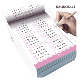 Uždavinių knyga matematikos veiksmams praktikuoti