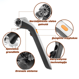 GrillPRO™ | Elektrinis griliaus garinis šepetys