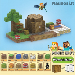 MINECRAFT | Magnetinių blokų rinkinys + dovana