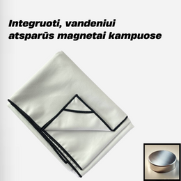 Rankšluostis su integruotais magnetais kampuose