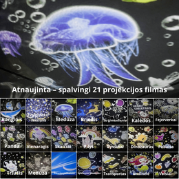 Naktinis žvaigždžių ir vandenyno projektorius vaikams
