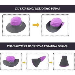 Moteriška skrybėlė nuo saulės