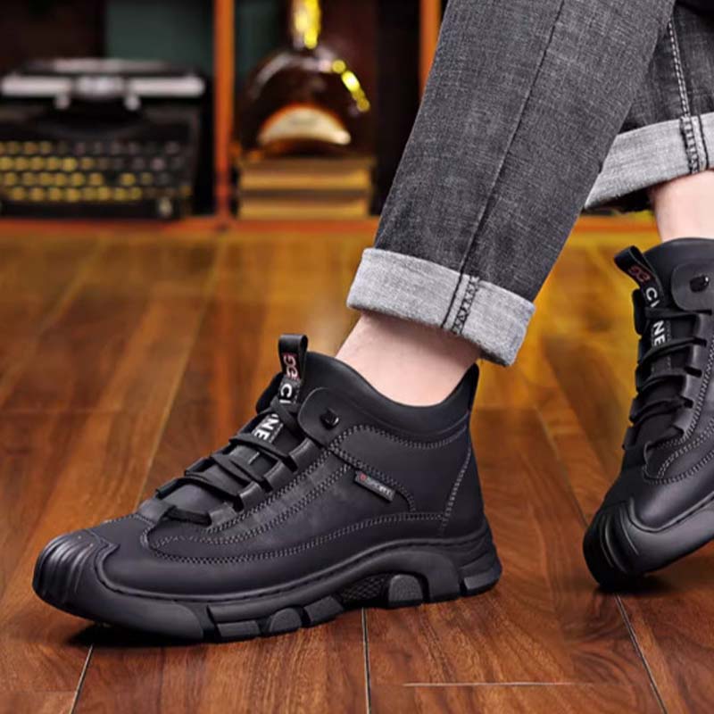 WinterShoes™ | Vyriški odiniai batai su vilnoniu pamušalu