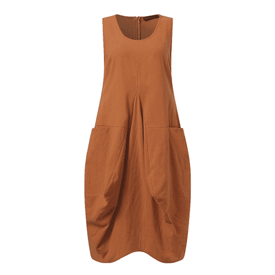 Laisva midi suknelė (S-5XL)