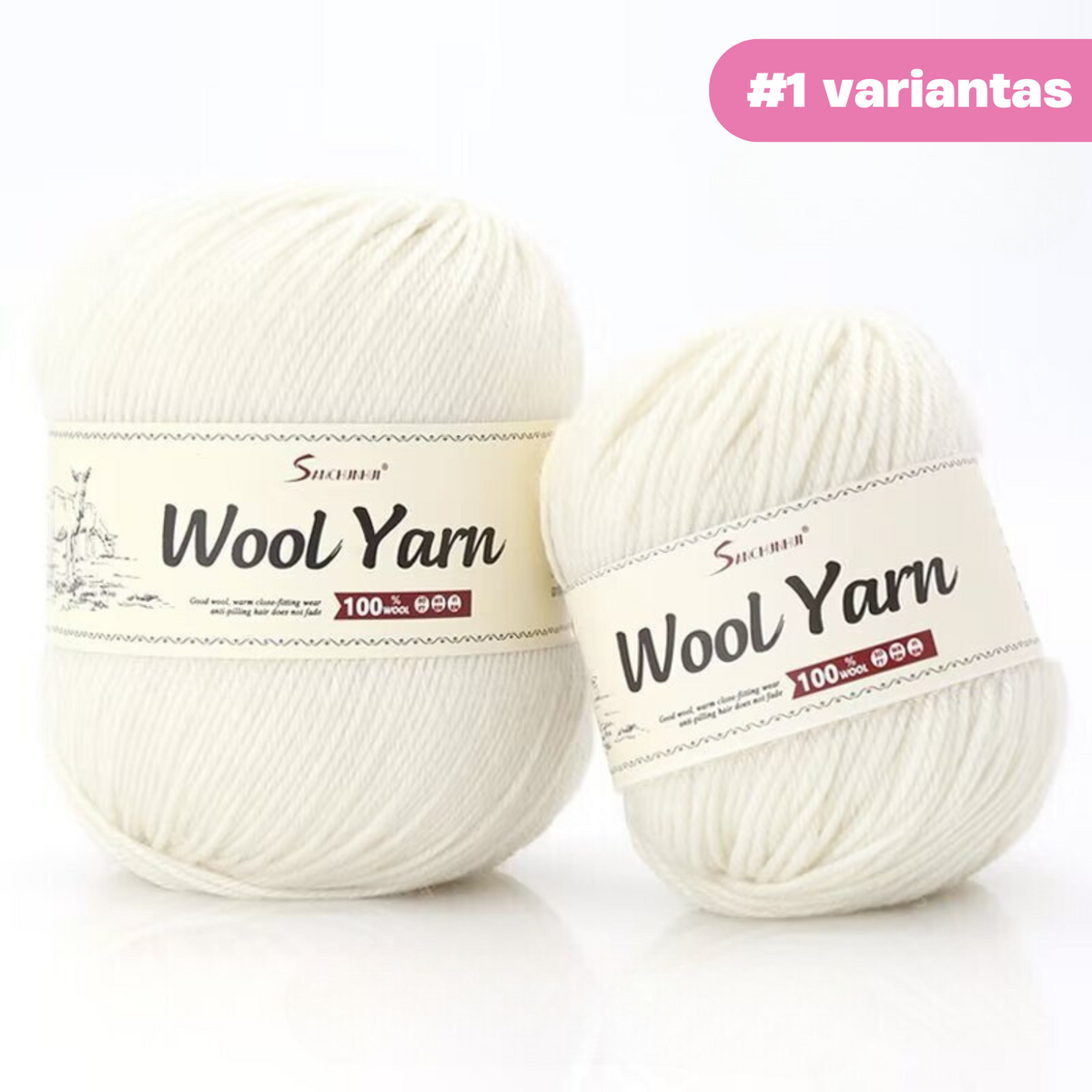 "Premium Wool" - Natūralios vilnos siūlų rinkinys