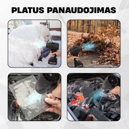 Belaidis turbo oro pūstuvas (Komplektas)