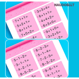Uždavinių knyga matematikos veiksmams praktikuoti