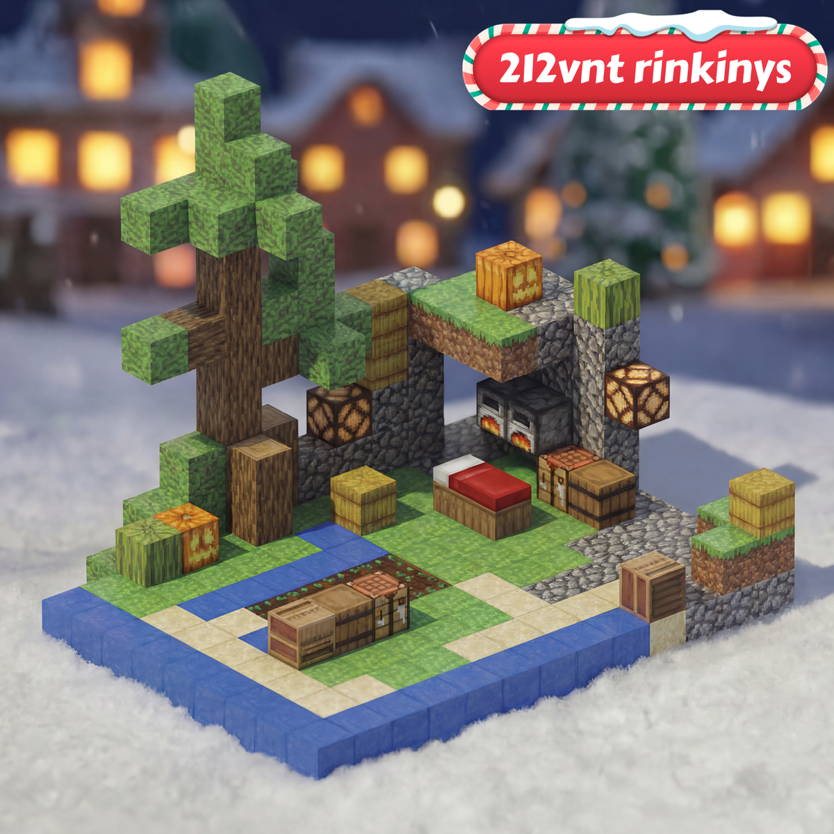 Minecraft magnetinių blokų rinkinys