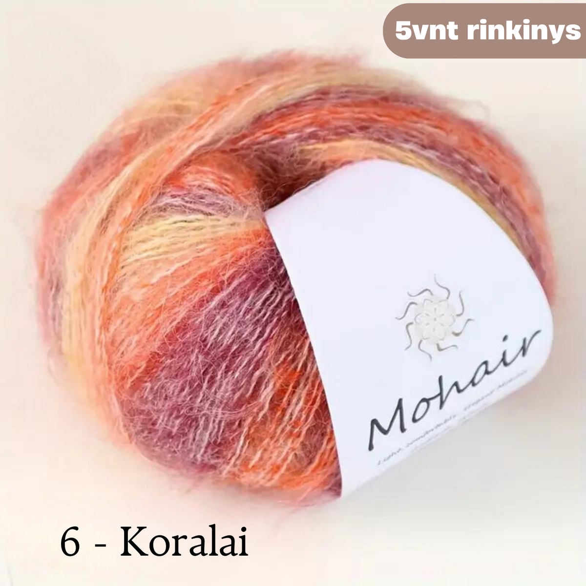 Moherio mezgimo siūlų rinkinys