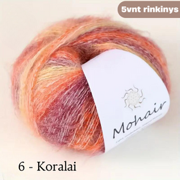 Moherio mezgimo siūlų rinkinys