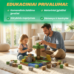 Minecraft magnetinių blokų rinkinys