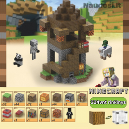 MINECRAFT | Magnetinių blokų rinkinys + dovana