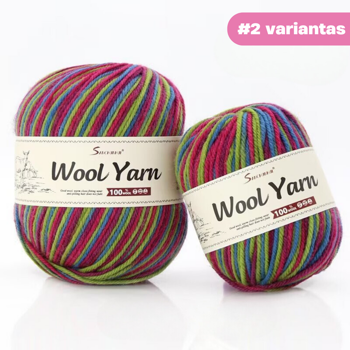 "Premium Wool" - Natūralios vilnos siūlų rinkinys