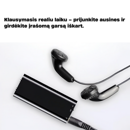 SecretSpy™ | Slaptas šnipinėjimo įrašymo įrenginys