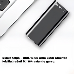 SecretSpy™ | Slaptas šnipinėjimo įrašymo įrenginys