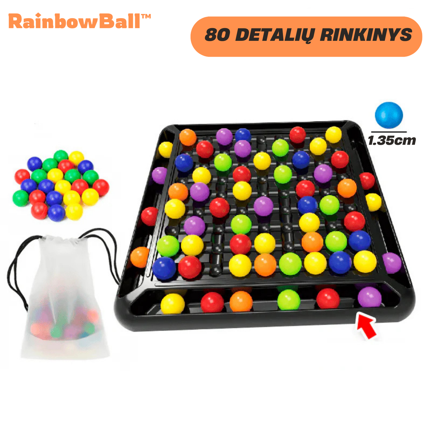 RainbowBall™ | Spalvotų rutuliukų stalo žaidimas