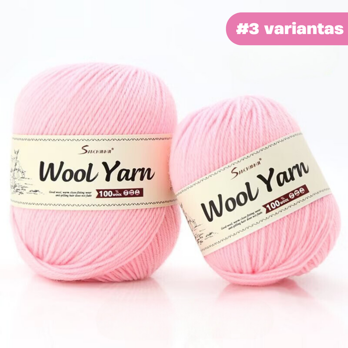 "Premium Wool" - Natūralios vilnos siūlų rinkinys