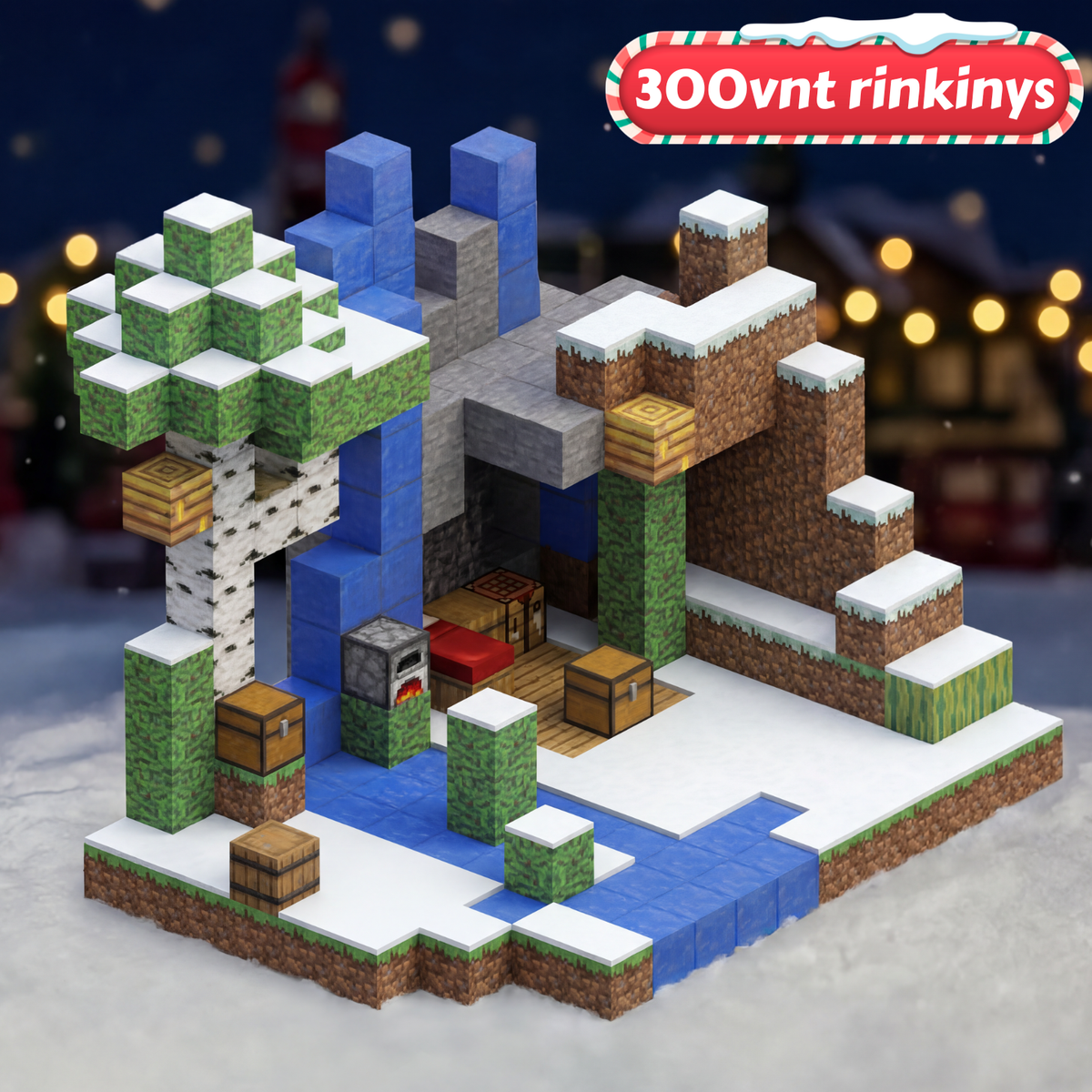 Minecraft magnetinių blokų rinkinys